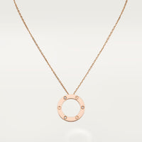 [Luna Brilliance] LOVE NECKLACE 16MM 3 DIAMONDS