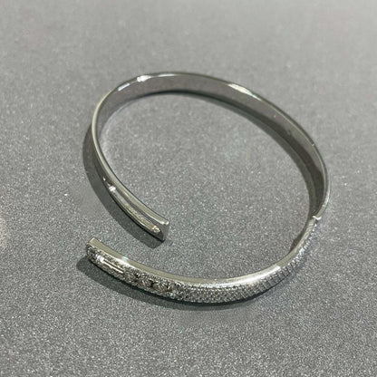 [Luna Brilliance]Move Noa Rose Gold Pavé Diamond Bangle Bracelet
