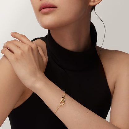 [Luna Brilliance] LOVE BRACELET DOUBLE RING