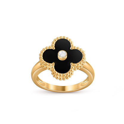 [Luna Brilliance]CLOVER DIAMOND RING GOLD COLLECTION
