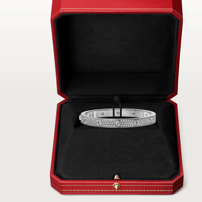 [Luna Brilliance] LOVE BRACELET 6.1MM DIAMOND-PAVED 10 BIG DIAMONDS