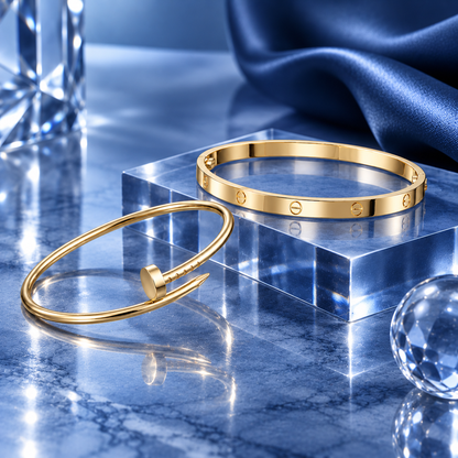 [Luna Brilliance] LOVE & JUSTE Classic Bracelet Stack Set