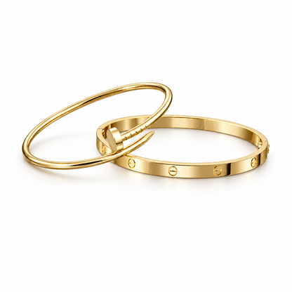 [Luna Brilliance] LOVE & JUSTE Classic Bracelet Stack Set