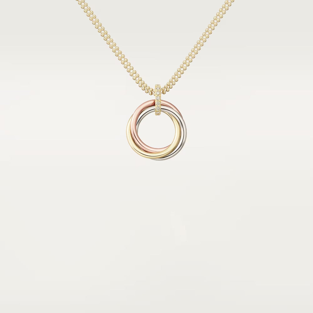 [Luna Brilliance] TRINITY MEDIUM  DIAMONDS NECKLACE