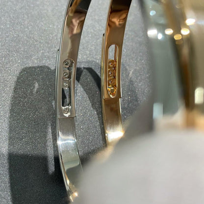 [Luna Brilliance]Move Noa Rose Gold Pavé Diamond Bangle Bracelet