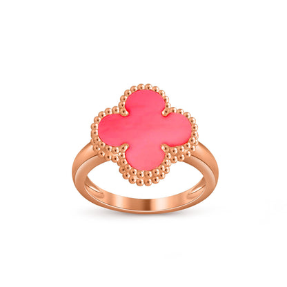 [Luna Brilliance]CLOVER RING ROSE GOLD COLLECTION