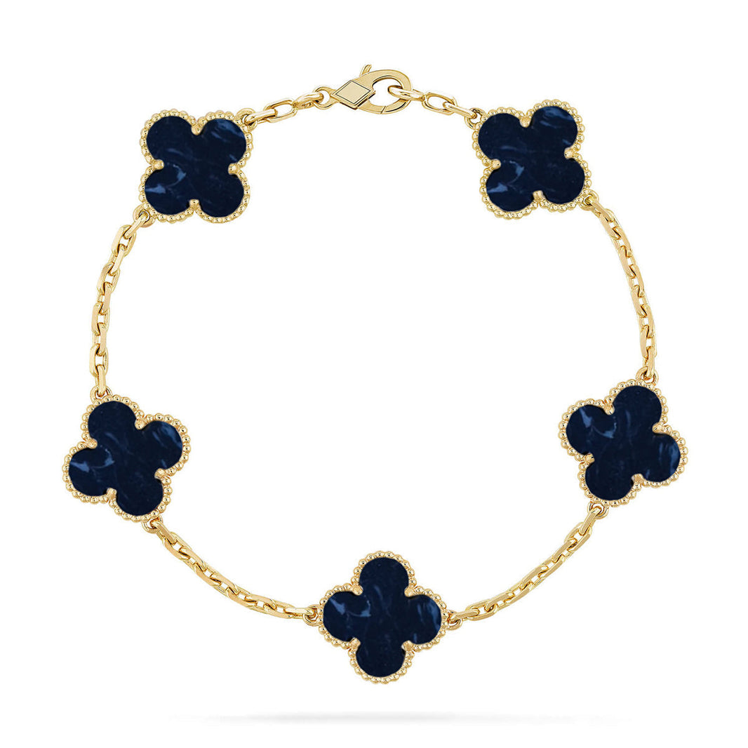 [Luna Brilliance]CLOVER 5 MOTIF PIETERSITE BRACELET COLLECTION