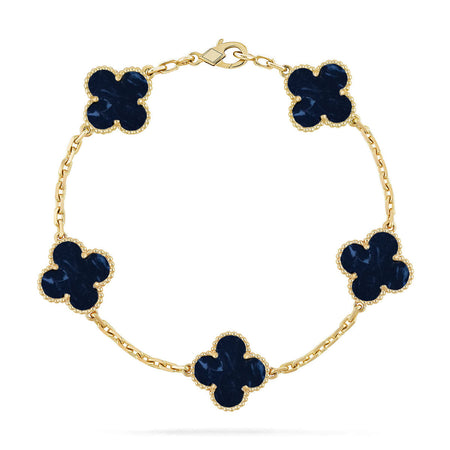 [Luna Brilliance]CLOVER 5 MOTIF PIETERSITE BRACELET COLLECTION