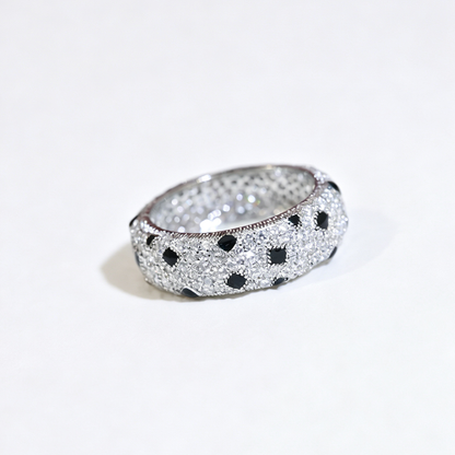 [Luna Brilliance] PANTHERE SPOTTED FULL DIAMOND RING