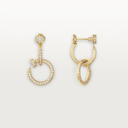 [Luna Brilliance] JUSTE FULL DIAMOND DOUBLE EARRINGS