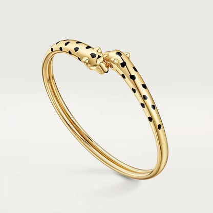 [Luna Brilliance] Panthère & LOVE  & JUSTE  Diamond Bracelet Stack Set