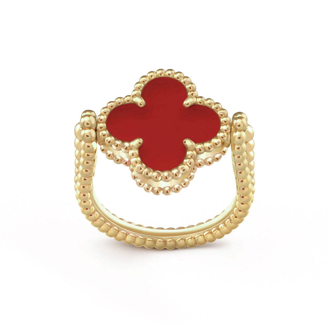 [Luna Brilliance]CLOVER RIVERSIBLE RING GOLD COLLECTION