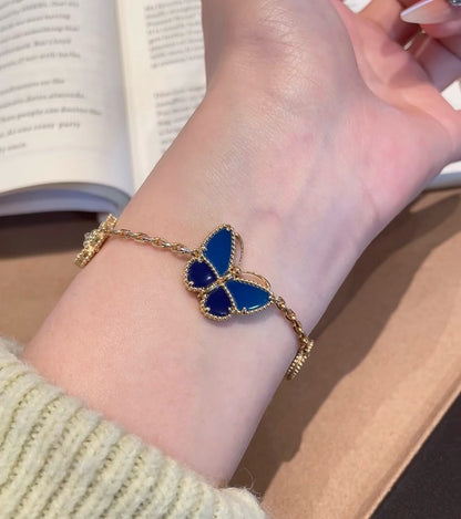 [Luna Brilliance] Lucky Spring Butterfly 5-Motif & LOVE Unlimited Bracelet Stack Set