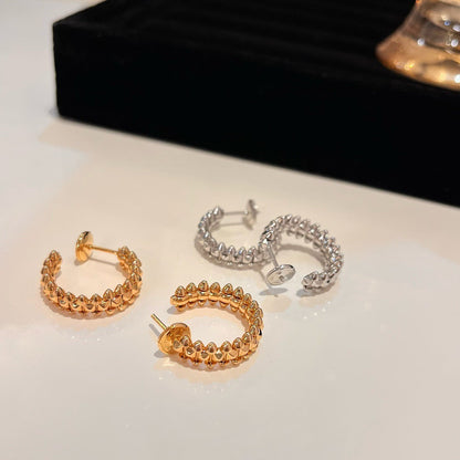 [Luna Brilliance] CLASH SMALL HOOP EARRINGS