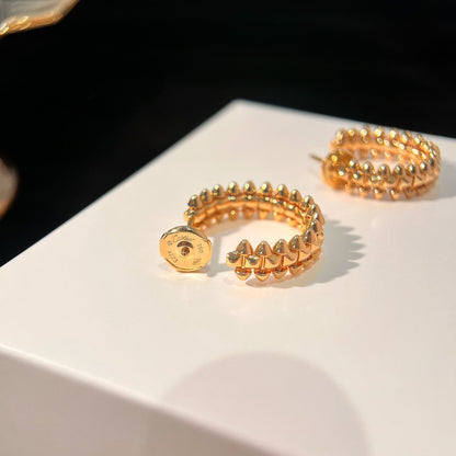 [Luna Brilliance] CLASH SMALL HOOP EARRINGS