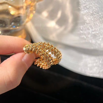[Luna Brilliance] CLASH SMALL HOOP EARRINGS
