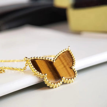 [Luna Brilliance] TIGER__ EYE BUTTERFLY NECKLACE