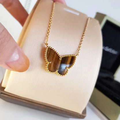 [Luna Brilliance] TIGER__ EYE BUTTERFLY NECKLACE