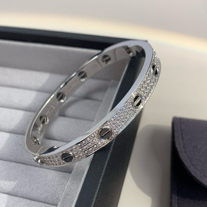 [Luna Brilliance] LOVE BRACELET 6.1MM DIAMOND-PAVED CERAMIC