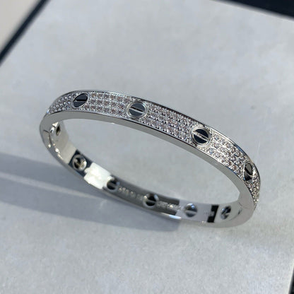 [Luna Brilliance] LOVE BRACELET 6.1MM DIAMOND-PAVED CERAMIC