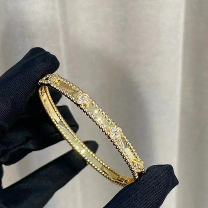 [Luna Brilliance]CLOVER BRACELET 4MM DIAMONDS