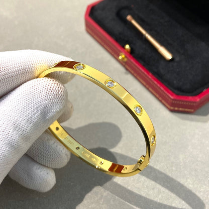 [Luna Brilliance] LOVE BRACELET 6.1MM 10 DIAMONDS