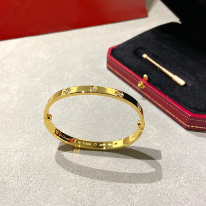 [Luna Brilliance] LOVE BRACELET 6.1MM 10 DIAMONDS