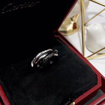 [Luna Brilliance] TRINITY 3.2MM RING BLACK CERAMIC