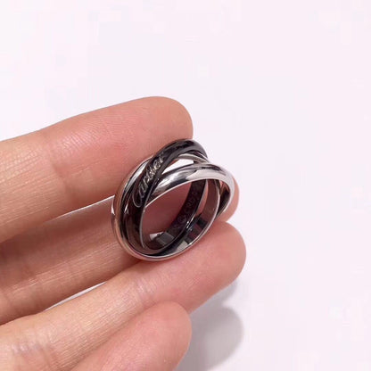 [Luna Brilliance] TRINITY 3.2MM RING BLACK CERAMIC
