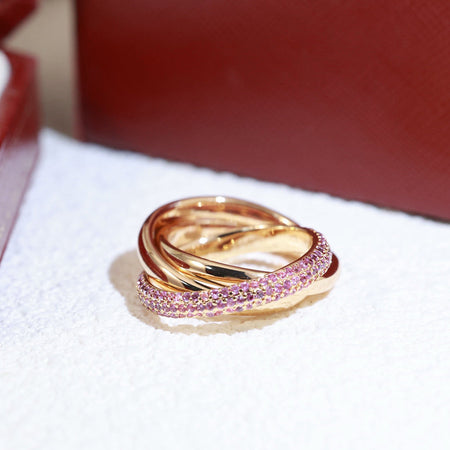 [Luna Brilliance] TRINITY 3.2MM RING PINK DIAMOND
