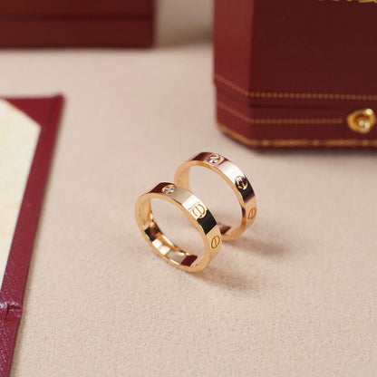 [Luna Brilliance] LOVE 4MM 1 DIAMOND RING