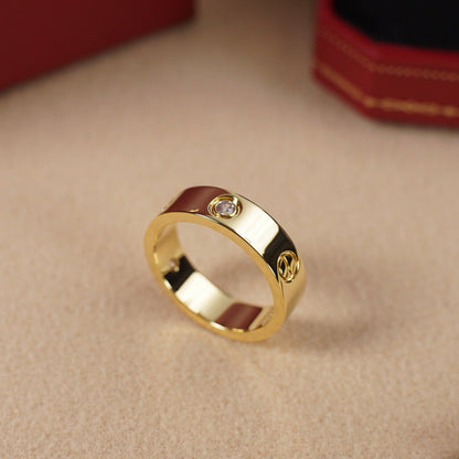 [Luna Brilliance] LOVE 5.5MM 3 DIAMOND RING