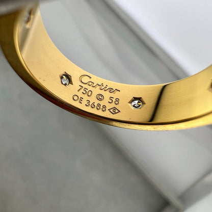 [Luna Brilliance] LOVE 5.5MM FULL-PAVE 6-DIAMOND RING
