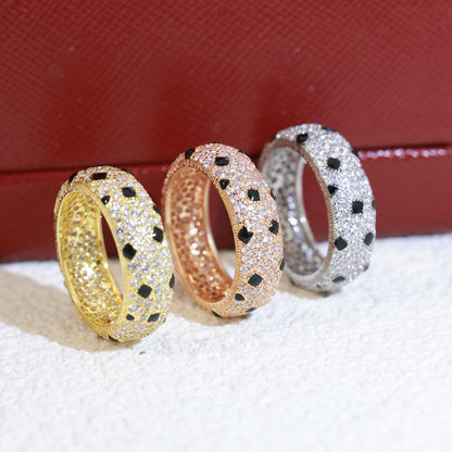 [Luna Brilliance] PANTHERE SPOTTED FULL DIAMOND RING