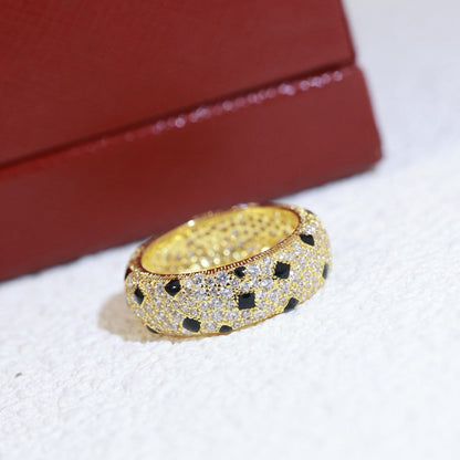 [Luna Brilliance] PANTHERE SPOTTED FULL DIAMOND RING