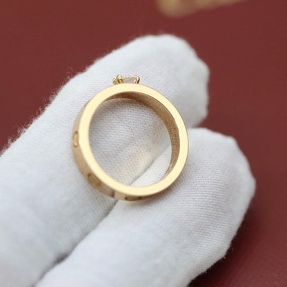 [Luna Brilliance] LOVE RING 3.6MM 1 BIG DIAMOND