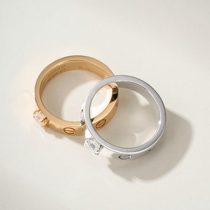 [Luna Brilliance] LOVE RING 3.6MM 1 BIG DIAMOND