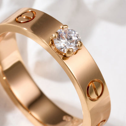 [Luna Brilliance] LOVE RING 3.6MM 1 BIG DIAMOND