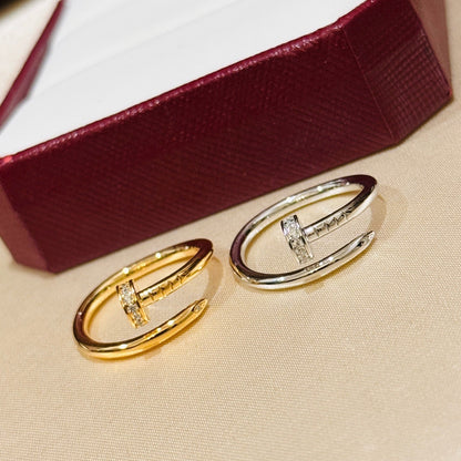 [Luna Brilliance] JUSTE 1.8MM HALF DIAMOND RING