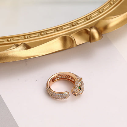 [Luna Brilliance] PANTHERE FULL DIAMOND SMALL RING