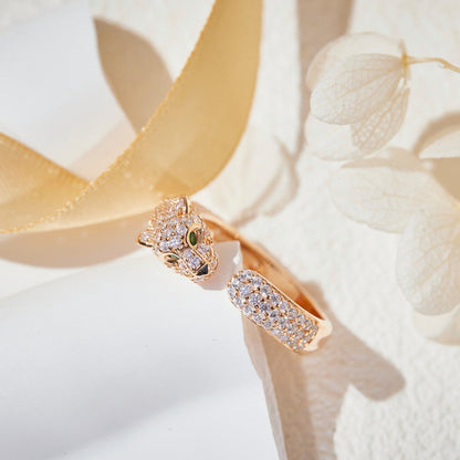 [Luna Brilliance] PANTHERE FULL DIAMOND SMALL RING