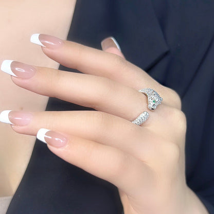 [Luna Brilliance] PANTHERE FULL DIAMOND SMALL RING