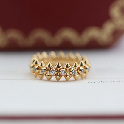 [Luna Brilliance] CLASH 6.8MM DIAMOND MEDIUM RING