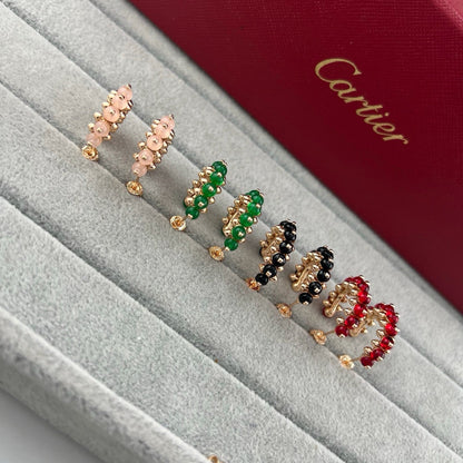 [Luna Brilliance] CLASH 7.9MM AGATE CHALCEDONY EARRINGS