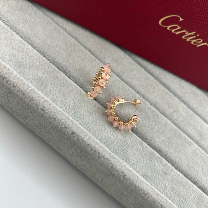 [Luna Brilliance] CLASH 7.9MM AGATE CHALCEDONY EARRINGS