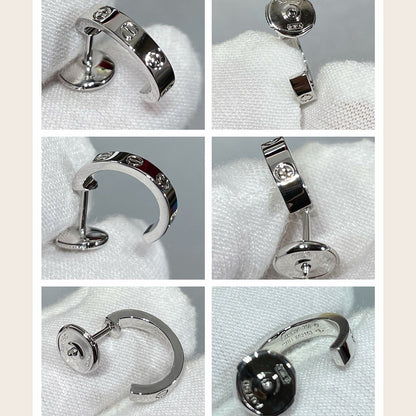 [Luna Brilliance] LOVE EARRINGS 2.65 MM NO DIAMOND SMALL