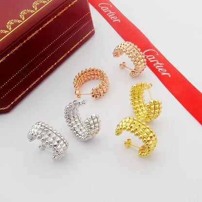 [Luna Brilliance] CLASH 9.2MM DOUBLE ROW EARRINGS