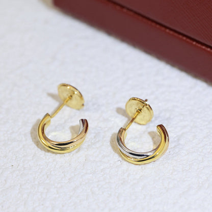 [Luna Brilliance] TRINITY ON DIAMOND MINI EARRINGS