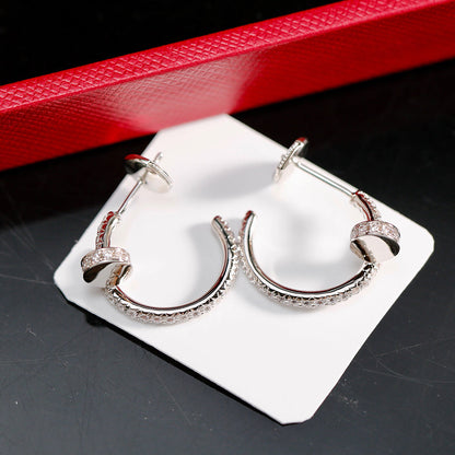 [Luna Brilliance] JUSTE FULL DIAMOND SMALL EARRINGS
