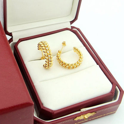 [Luna Brilliance] CLASH FULL DIAMOND MEDIUM EARRINGS